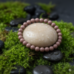Natural Brown Gemstone Beaded Bracelet – Elegant Minimalist Healing Crystal Stretch Bracelet - Image 4